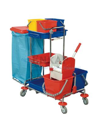 Ermop Joker 5 Presli Kat Temizlik Arabası